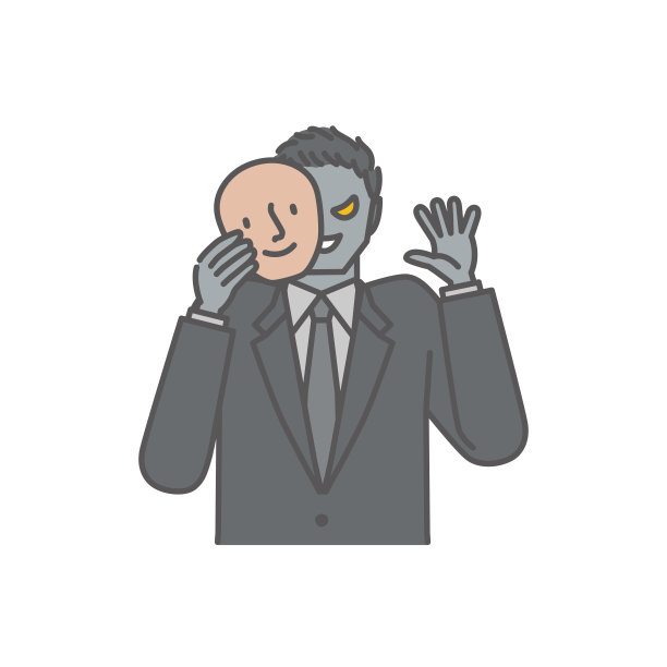 一个坏人伪装成好人的形象图片下载