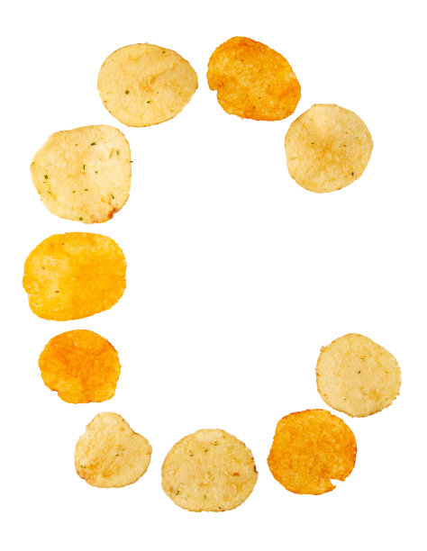 字母C是由薯片做成的图片下载