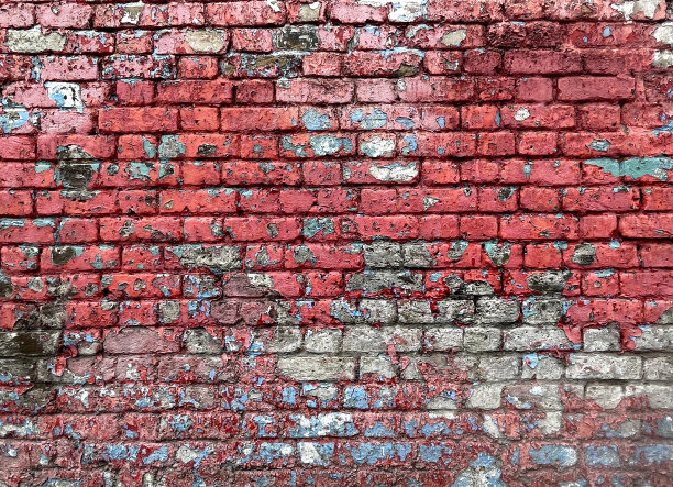 旧彩绘砖图片下载