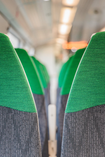 英国铁路列车座位特写图片下载