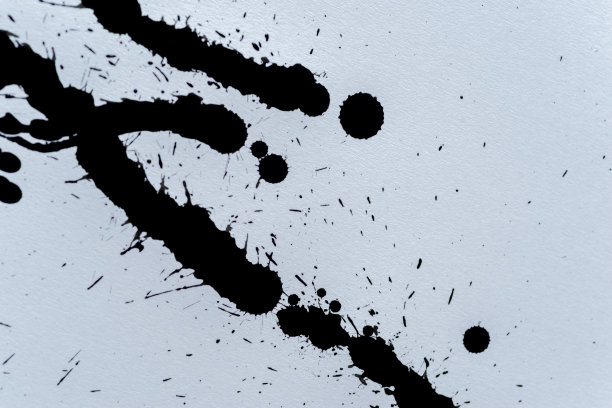 黑墨水飞溅图片下载