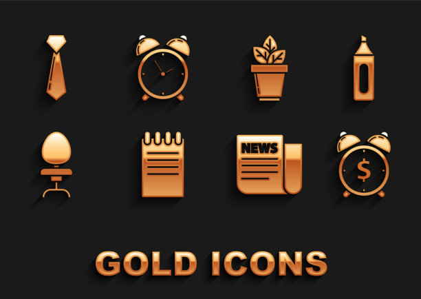 用美元设置笔记本、记号笔、闹钟图片下载