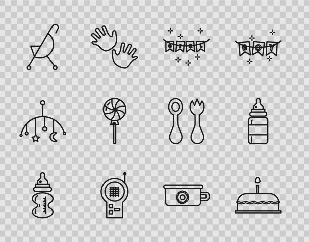 用蜡烛点燃婴儿奶瓶蛋糕图片下载