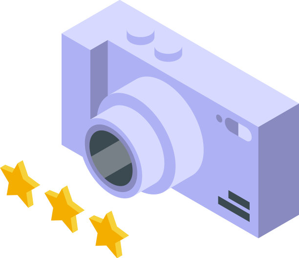 旅行相机图标等距笔记本电脑工作图片下载