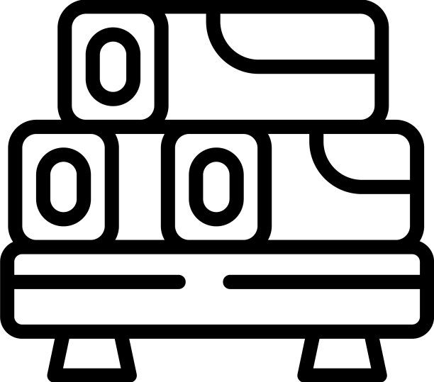 晚餐春卷图标勾勒食物图片下载
