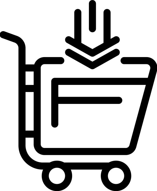 购物车图标勾勒保修卡图片下载