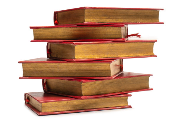 旧书孤零零地印在白色背景上。图片下载