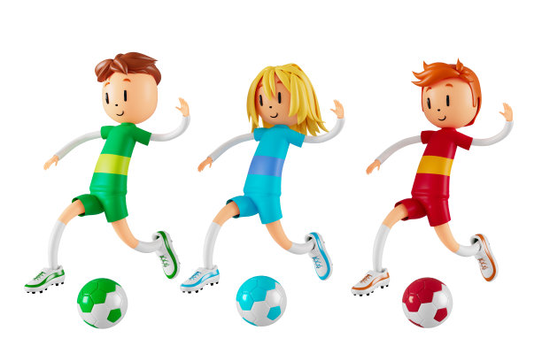 3d男孩卡通人物在行动与剪辑路径。3 d插画家。体育活动。运动健身。锻炼训练的生活方式。男子球员。虚拟现实技术。健身房户外。网络空间对象概念。图片下载