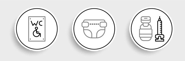 设置线注射器隔离残疾人厕所图片下载
