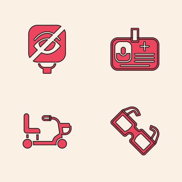 设置眼镜盲症识别徽章图片下载