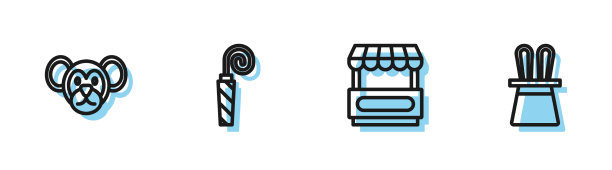 集行快街美食推车猴生日图片下载