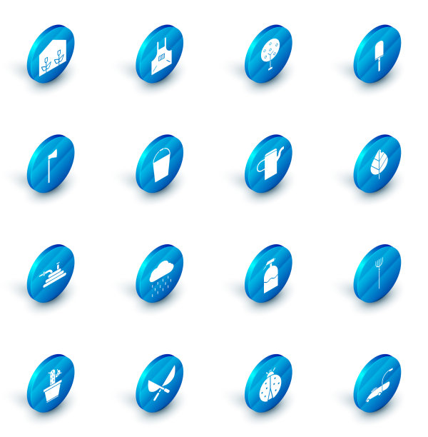 设置厨房围裙，树，花园铲子，铲子或图片下载