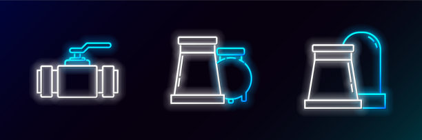 集行石油天然气工业厂房图片下载