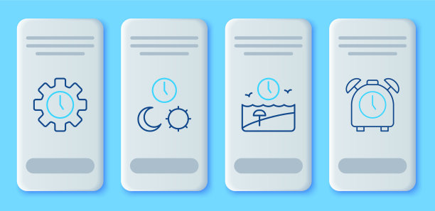 设定行昼夜随时间休假时间图片下载