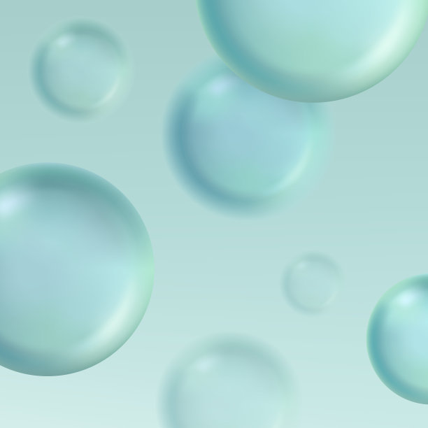 极简抽象水泡泡海报，书籍封面或广告背景。浅蓝色。图片下载