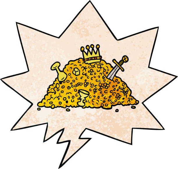 卡通宝宝与语音泡泡在复古纹理风格图片下载