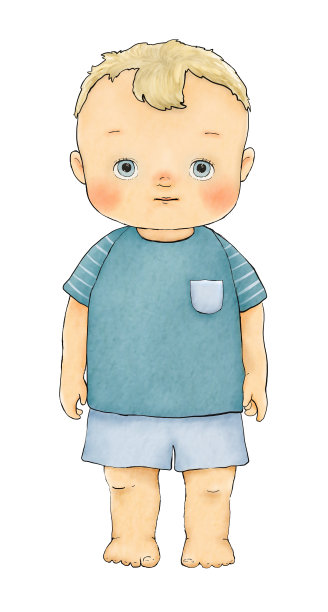 金发碧眼的小男孩图片下载