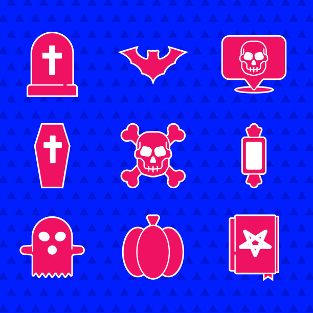 骷髅骷髅南瓜古老的魔法图片下载