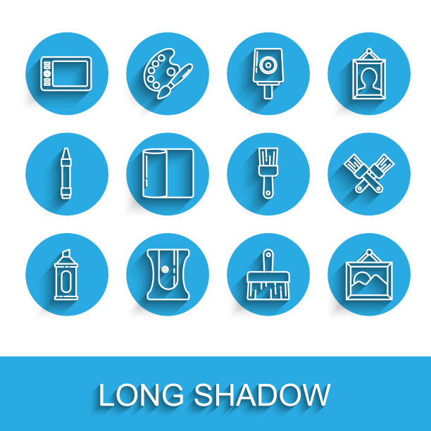 设置线记号笔铅笔削笔器图形图片下载