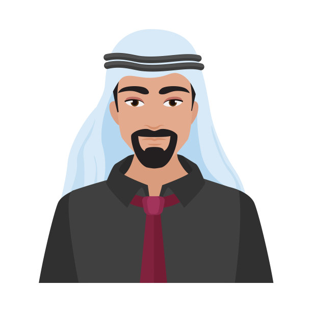 穿着传统长袍的穆斯林男子图片下载