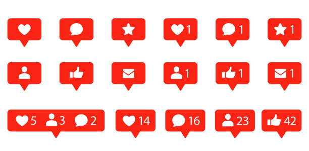 SNS应用图标素材集图片下载