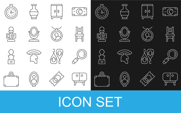 集行电视桌立放大镜椅图片下载