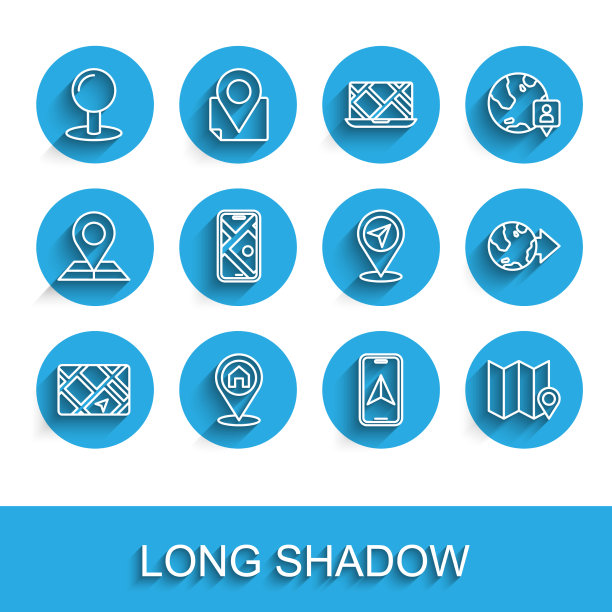 设置线路GPS设备与地图位置房屋推动图片下载