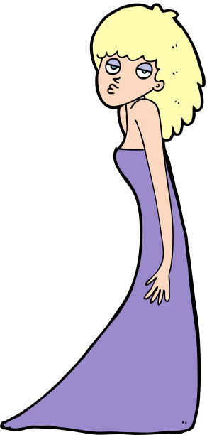 卡通女人拉照片脸图片下载