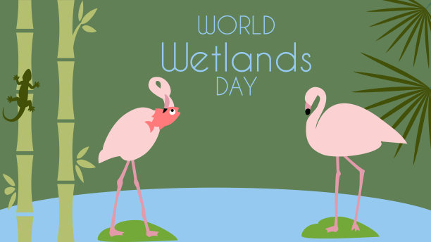 世界湿地日卡片图片下载