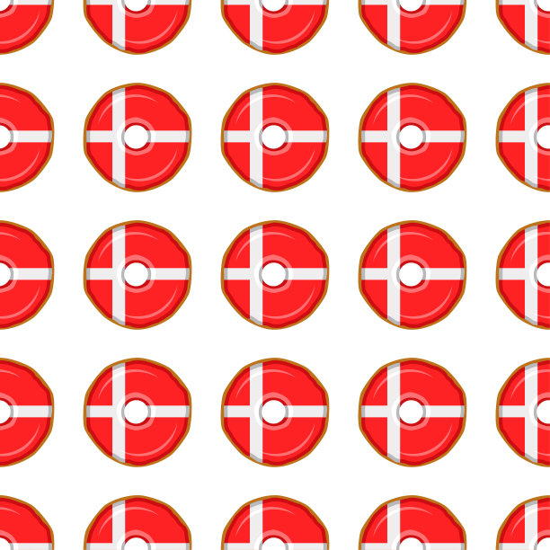 图案饼干与国旗国家丹麦美味饼干图片下载