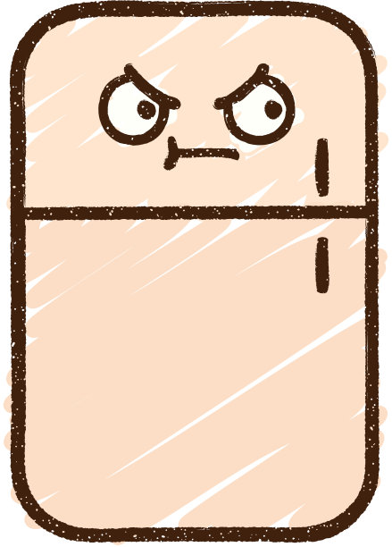 冰箱粉笔画图片下载