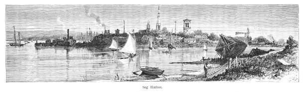 美国纽约州长岛萨格港图片下载