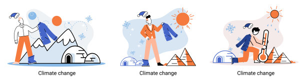 改变气候。大自然生物多样性地球母亲。气候变化和拯救地球的隐喻，世界环境日图片下载