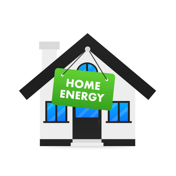 能源效率和家庭改善的概念。用于概念设计的能量图。家庭能源。节能标签。能量标签a, b, c, d, e, f, g。矢量插图图片下载