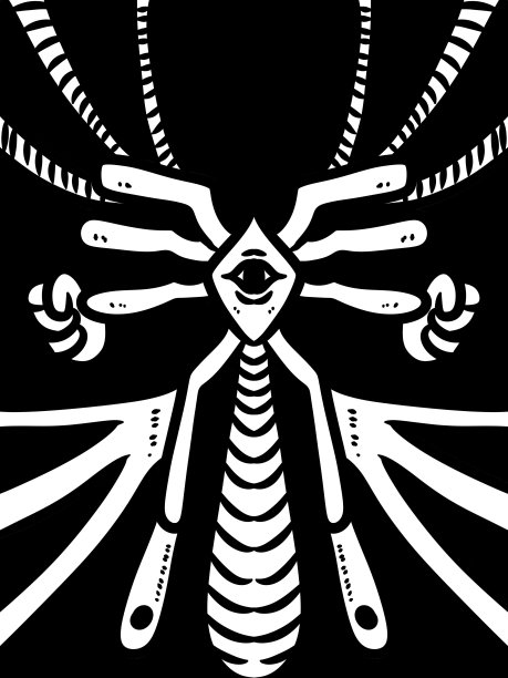 黑白的抽象线条背景图片下载