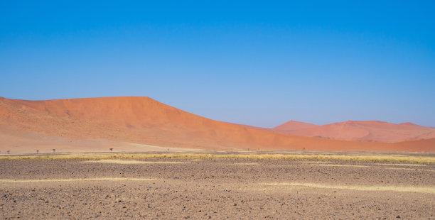 纳米比亚沙漠之旅，南非纳米比亚的沙丘。日落时的自然景观背景。著名的旅游景点。大峡谷的沙子图片下载