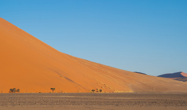 纳米比亚沙漠之旅，南非纳米比亚的沙丘。日落时的自然景观背景。著名的旅游景点。大峡谷的沙子图片下载