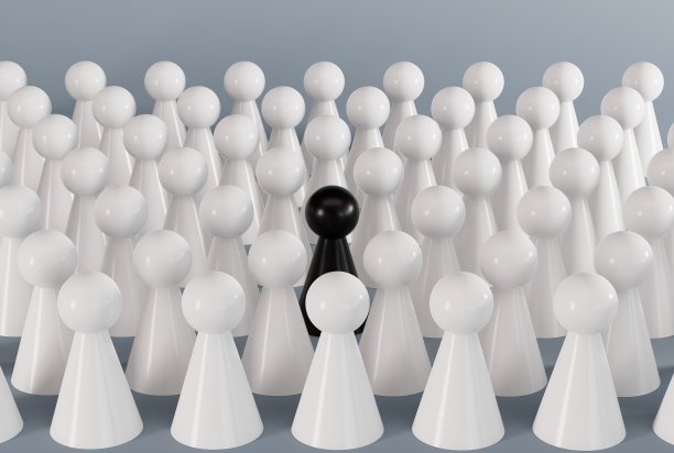 白兵和一个黑兵。图片下载