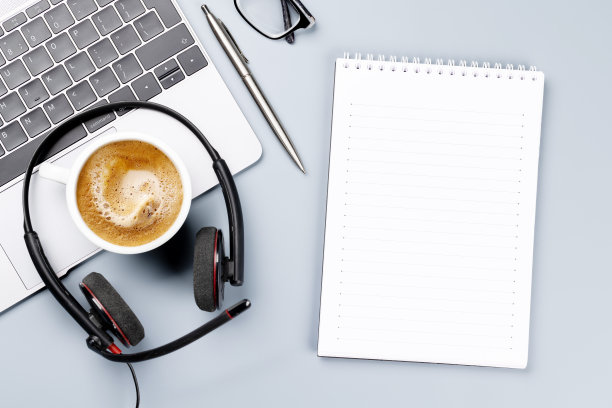 俯视图商务办公桌图片下载