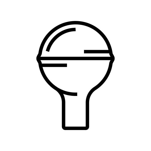 滴管化学玻璃器皿实验室线条图标矢量图图片下载