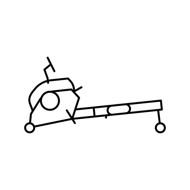 沙袋健身运动线图标矢量插图图片下载