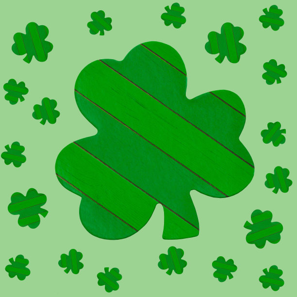 四叶草无缝图案图片下载