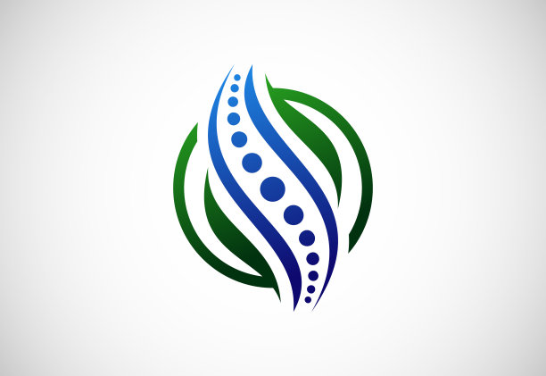 创意医疗捏脊概念标志设计模板图片下载