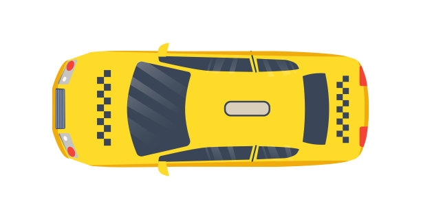 的士俯视图概念图片下载