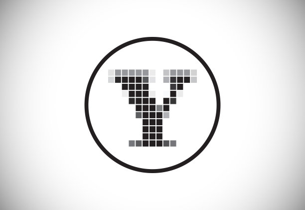 像素字母Y的字母组合标志设计图片下载