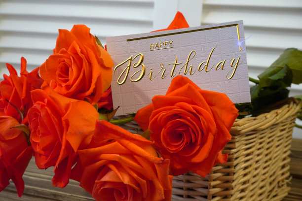 明信片，互联网横幅上写着生日问候，上面写着题词——生日快乐图片下载