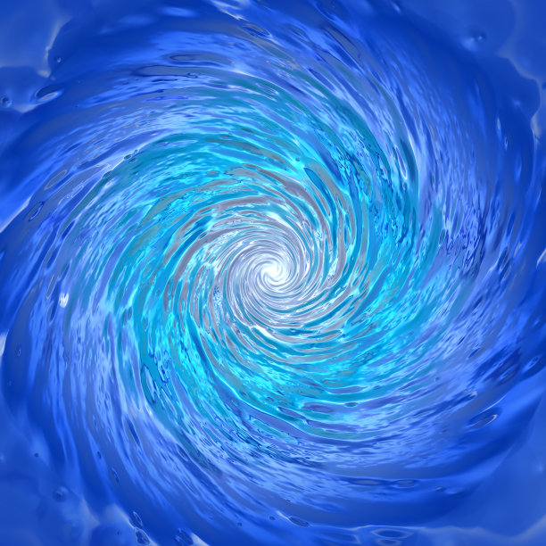 蓝水漩涡图片下载