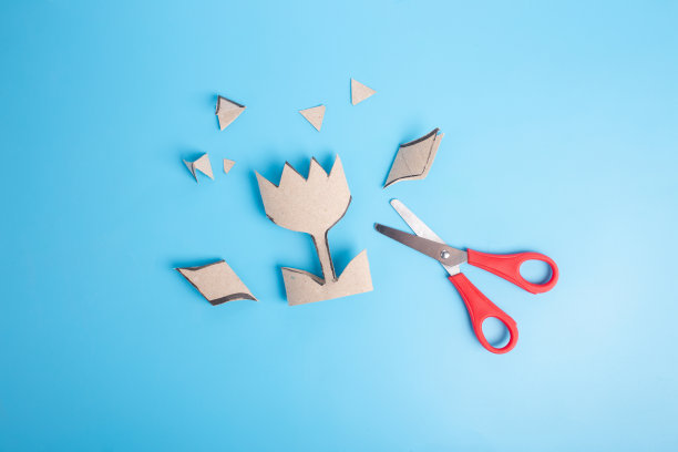 郁金香纸工艺，回收概念，DIY，教程图片下载