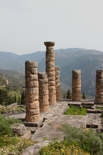 希腊特尔斐的阿波罗神庙图片下载