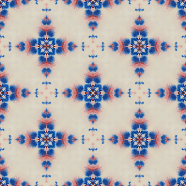 几何水彩彩色无缝图案。图片下载